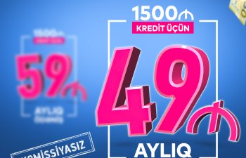 Bank of Baku ŞƏRTLƏRİ YENİLƏDİ: İndi 1500 AZN Kredit 49 manat ödənişlə və KOMİSSİYASIZ