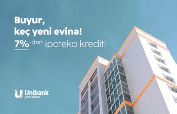 Unibank ipoteka faiz dərəcəsini endirib