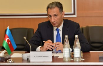 Rəşad Nəbiyev BƏƏ-nin iqtisadiyyat naziri ilə görüşüb - FOTO