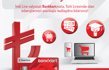Türk Lirəsidə kart  - AZƏRBAYCANDA İLK 