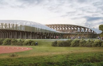 Dünyada ilk dəfə ağacdan müasir stadion tikiləcək - FOTO