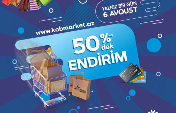 Yalnız 1 gün Kobmarket.az portalında məhsullara böyük endirim olacaq - TARİX