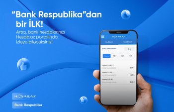 Bank Respublika müştəriləri öz hesablarını Hesab.az portalında izləyə biləcək