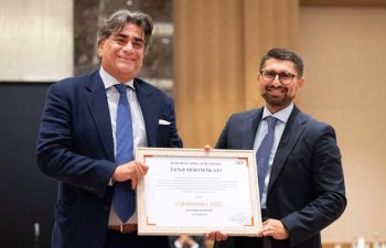 Unibank Qarabağ Dirçəliş Fonduna dəstəyinə görə sertifikat alıb