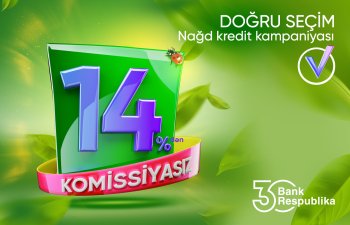 Bank Respublika kreditləri 0% komissiya və 14%-lə verəcək