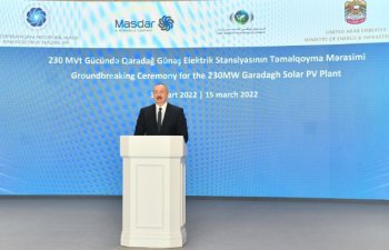 İlham Əliyev təməlqoyma mərasimində iştirak etdi - Foto