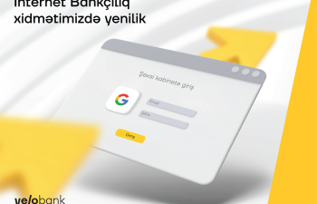 Yelo Bankın İnternet Bankçılıq xidmətində yenilik