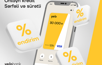Yelo Bank-da onlayn kredit - sərfəli və sürətli!