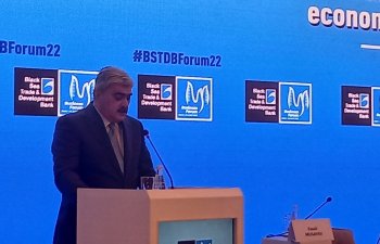 Samir Şərifov: İşğaldan azad olunmuş  ərazilərin  bərpasında Qara Dəniz Ticarət və İnkişaf Bankının yaxından iştirakını zəruri hesab edirik