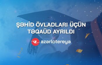 Azərlotereya” ASC şəhid övladları üçün təqaüd ayırdı