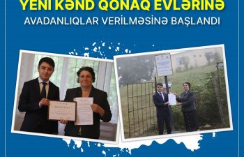 Bir neçə rayonda kənd qonaq evlərinin yaradılmasına başlanılıb