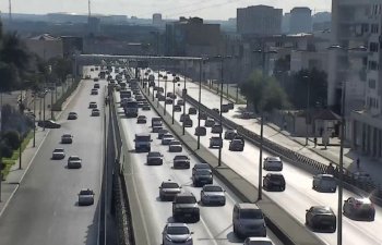 Bakıda sıxlıq müşahidə edilən yollar açıqlanıb