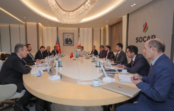 SOCAR prezidenti türk nazirlə görüşüb