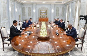 Mikayıl Cabbarov Özbəkistan Respublikasının Prezidenti ilə görüşüb