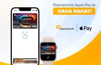 “Apple Pay” artıq “Expressbank” mobil tətbiqində!