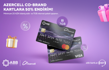 ABB-nin Azercell kartlarını yarı qiymətinə əldə etmək fürsəti!