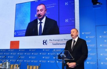 Əliyev Çernobbio Forumunda enerji təhlükəsizliyinin təmin olunmasında Azərbaycanın rolundan danışıb