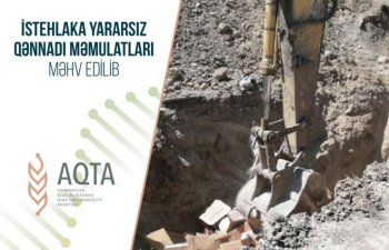 İstehlaka yararsız qənnadı məmulatları məhv edilib