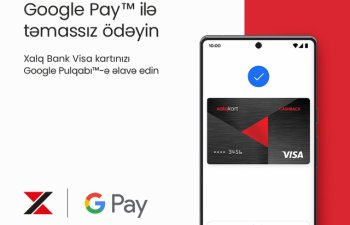 Xalq Bank təmassız ödənişin rahat və sürətli üsulu olan Google Pay™ xidmətini istifadəyə verdi