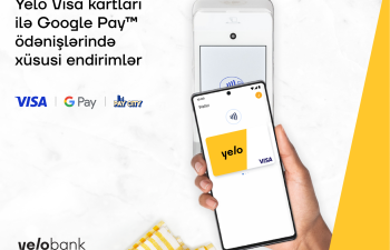 Yelo Visa kartları ilə Google Pay ödənişlərində xüsusi endirimlər 