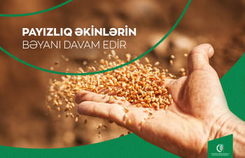 Payızlıq əkinlərin Elektron Kənd Təsərrüfatı İnformasiya Sistemində bəyanı davam edir