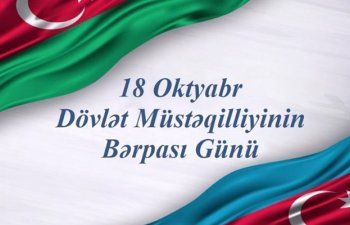 Bu gün Azərbaycanda Müstəqilliyin Bərpası Günüdür