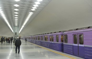 Bakı metropoliteninin Bənövşəyi xəttində yeddivaqonlu qatarların hərəkəti təşkil edilir