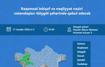 Nazir Rəşad Nəbiyev Göygöldə vətəndaşları qəbul edəcək