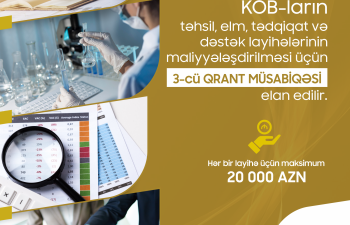 KOB-ların təhsil, elm, tədqiqat və dəstək layihələrinin maliyyələşdirilməsi ilə bağlı müsabiqə elan edilir
