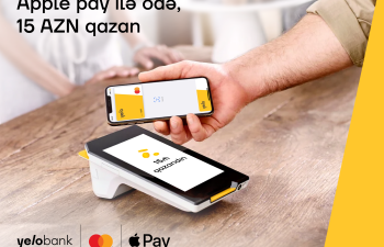 Yelo Mastercard kartı ilə Apple Pay ödənişlərində 15 AZN qazan