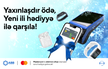 ABB-nin Mastercard kartları ilə təmassız ödənişlər apar, hədiyyələr qazan