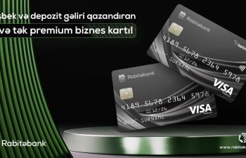 Rabitəbank ölkədə ilk dəfə keşbek və depozit gəlirli premium biznes kartını təqdim edir