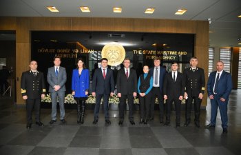 Dövlət Dəniz və Liman Agentliyində Qazaxıstanın nümayəndə heyəti ilə görüş keçirilib - FOTO