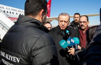 Ərdoğan İlham Əliyevə və Mehriban Əliyevaya təşəkkür etdi