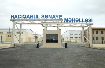 Hacıqabul Sənaye Məhəlləsində 44 milyon manat dəyərində məhsul istehsal edilib