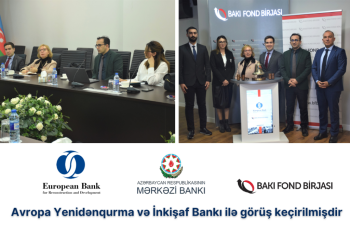 Avropa Yenidənqurma və İnkişaf Bankı ilə görüş keçirilib