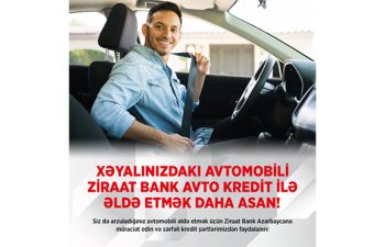 Ziraat Bank Azərbaycan ilə arzusunda olduğunuz avtomobilə sahib olun!