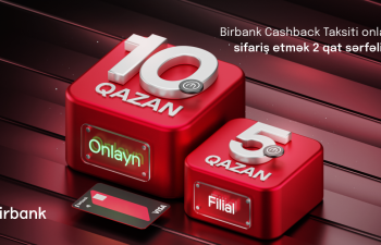 Birbank Cashback taksit kartını onlayn sifariş etmək 2 qat sərfəlidir!