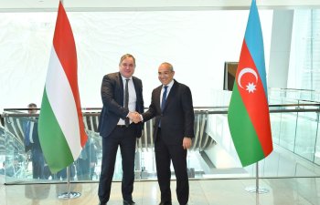 Mikayıl Cabbarov Macarıstanın iqtisadi inkişaf naziri ilə görüşüb - FOTO