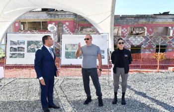 İlham Əliyev və Mehriban Əliyevaya Tuğ kəndində həyata keçiriləcək turizm layihələri barədə məlumat verilib - FOTO