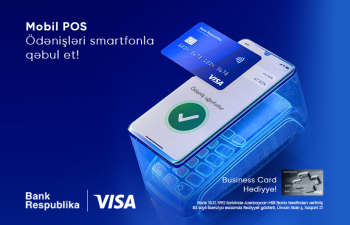 Bank Respublika Visa ilə birgə yeni “Mobil POS” xidmətini təqdim etdi!