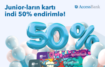 Uşaqlar günündə uşaqlar üçün kart 50% endirimlə!