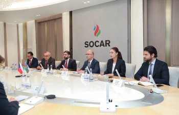 SOCAR-ın prezidenti Rövşən Nəcəf Çex Respublikasının sənaye və ticarət naziri Yozef Sikela ilə görüşüb - FOTO