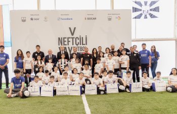 TuranBank-ın dəstək olduğu “V Neftçili Yay Futbol Düşərgəsi”nə start verildi -FOTO