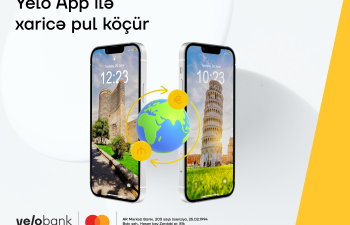 Yelo App ilə xaricə sürətli pul köçürmələri