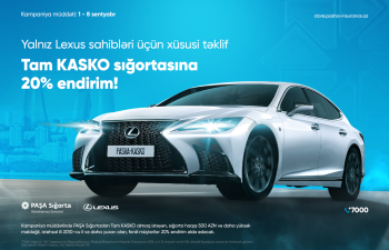 PAŞA Sığortadan “Lexus” avtomobil sahiblərini sevindirəcək təklif!