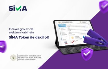 E-taxes.gov.az portalına kod-parol əvəzinə SİMA Token ilə daxil ol!