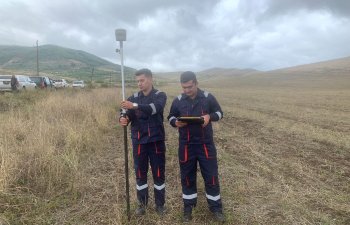 İşğaldan azad edilmiş ərazilərdə yerquruluşu və torpaq kadastrı işləri davam etdirilir