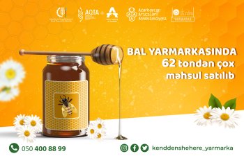 Bu il Bal yarmarkasında 62 tondan çox arıçılıq məhsulu satılıb