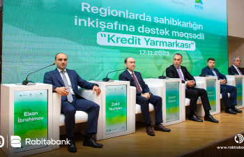 Rabitəbankın dəstəyi ilə regionlarda sahibkarlığın inkişafına dəstək məqsədli kredit yarmarkası keçirilib